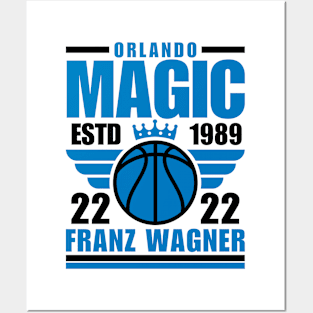 Orlando Magic Wagner 22 Basketball Retro Posters and Art